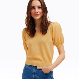 draper james Short Sleeve Cashmere Sweater